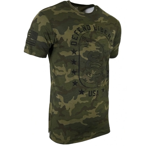 Howitzer Style Men's T-shirt Defend Military Grunt - Picture 4 of 5